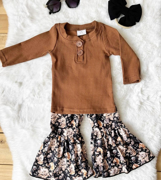 Brylee Brown Floral Set