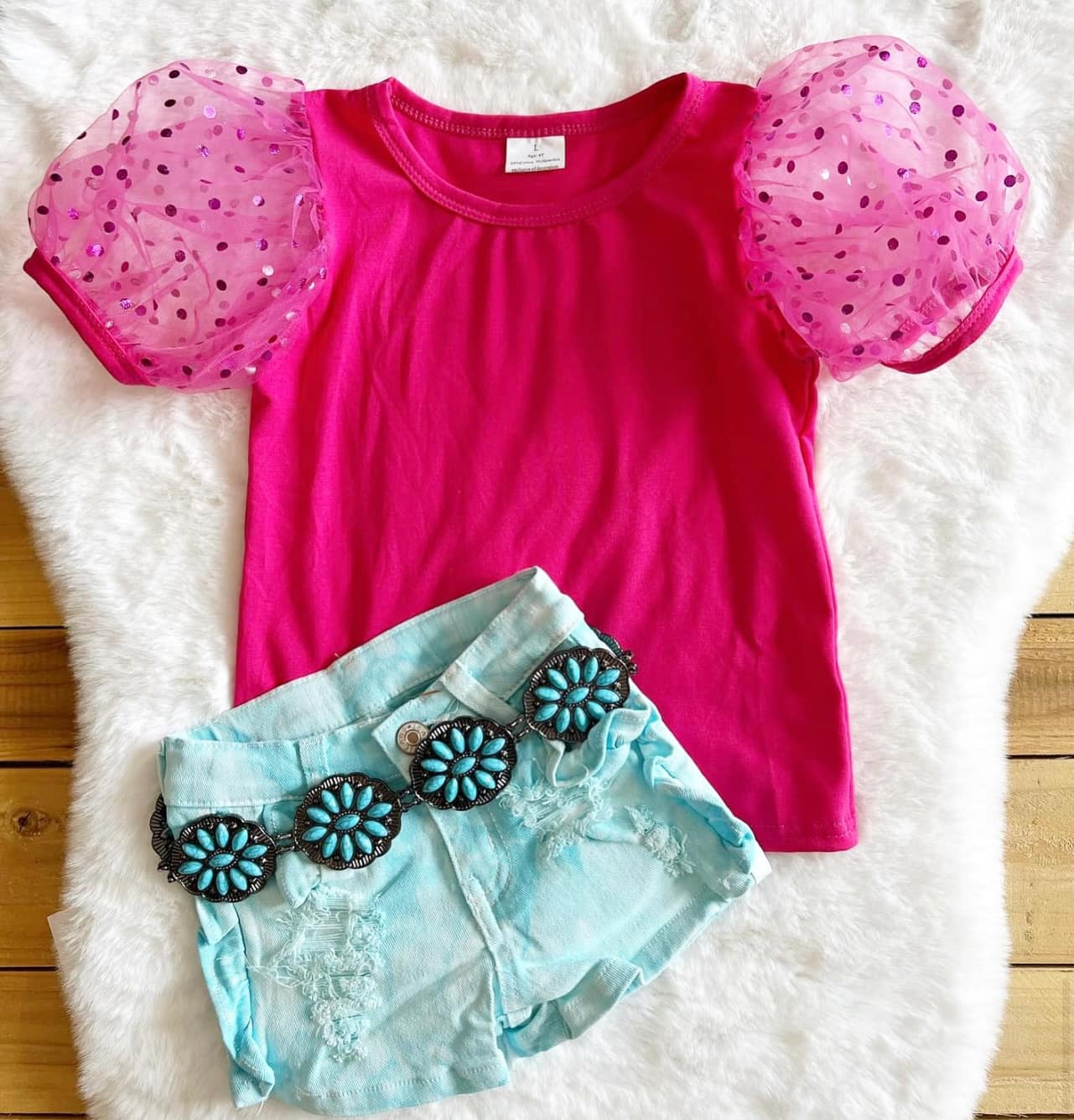 Pink Puff Sleeve shirt