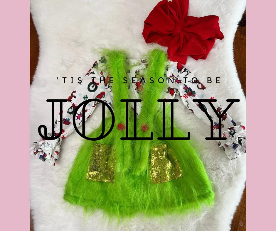 Green Fur Dress