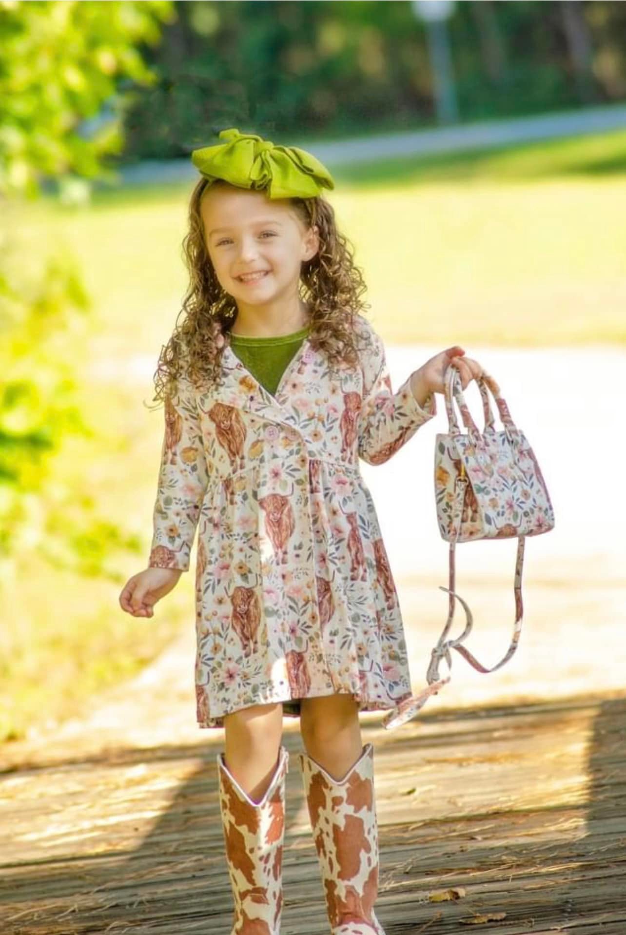 Highland cow Purse bag