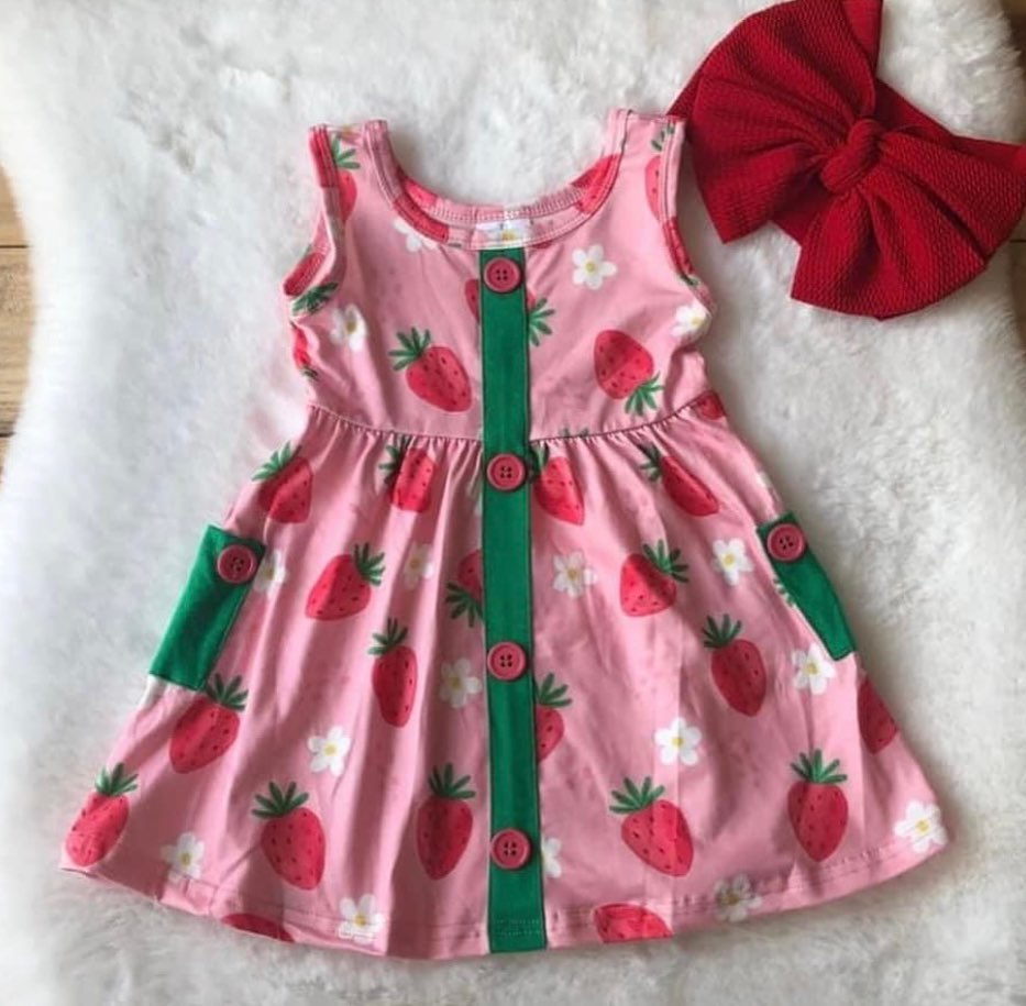 Strawberry Pocket Dress