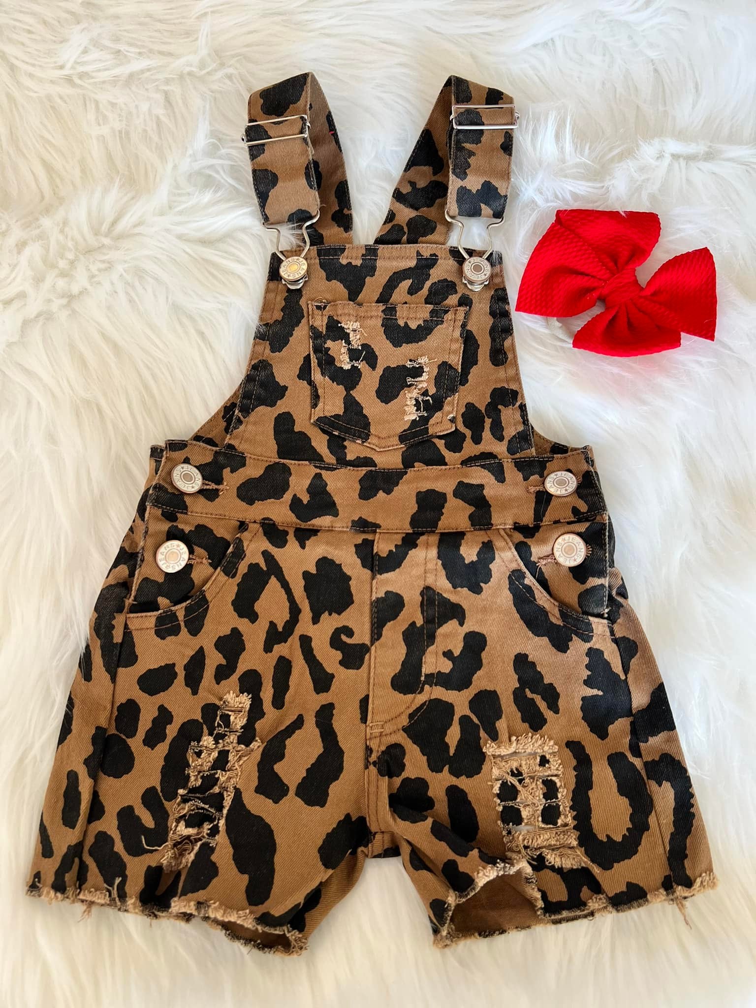 Leopard Short overalls1