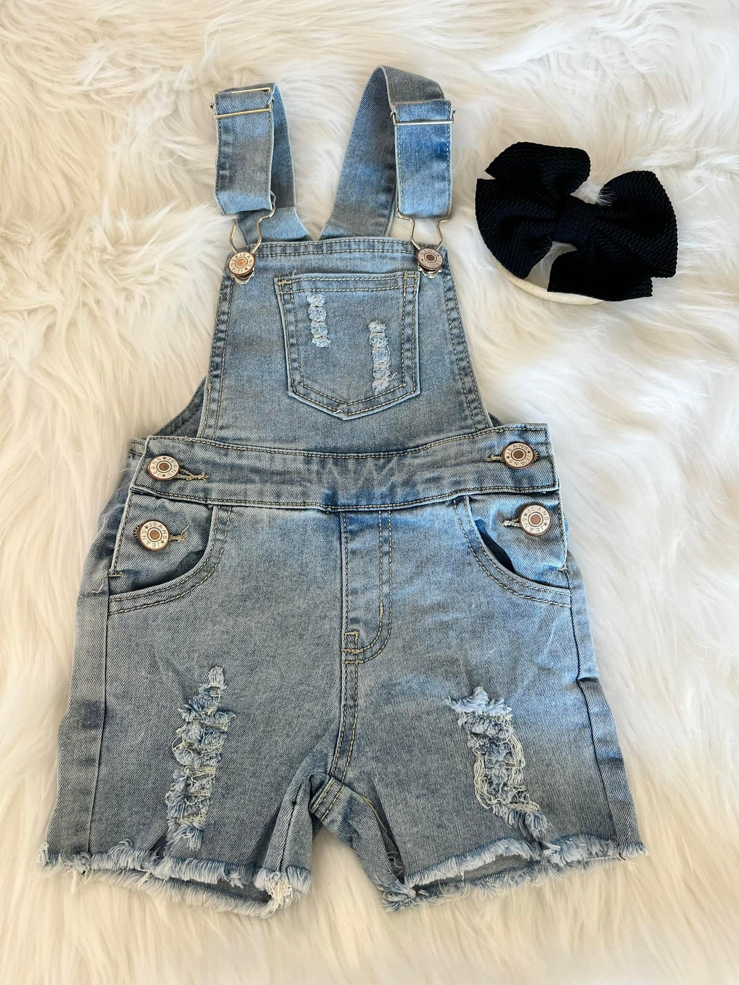 Jean Short Overalls