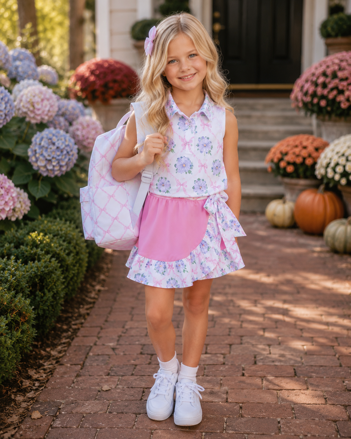 Pink Bow Backpack
