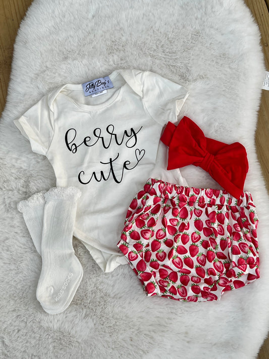 Strawberry Baby Outfit