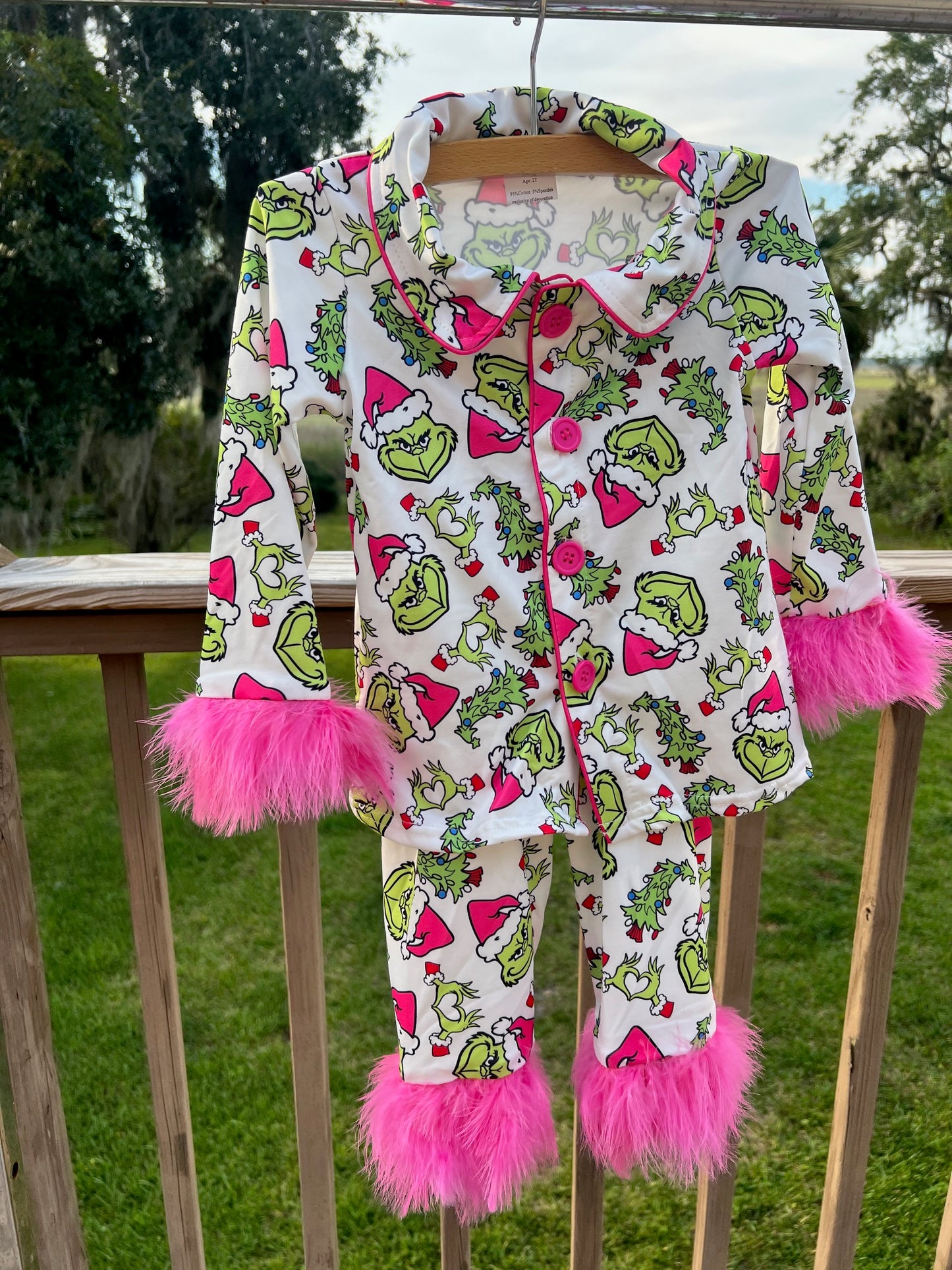 Mean Green Fur Trimmed Easy Wear