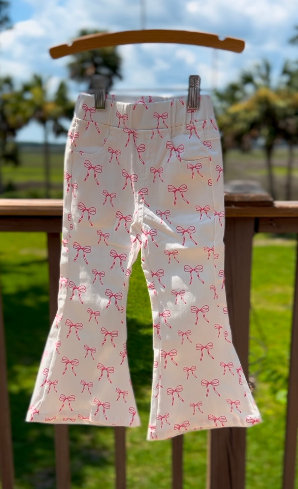 Bow Flare Jeans