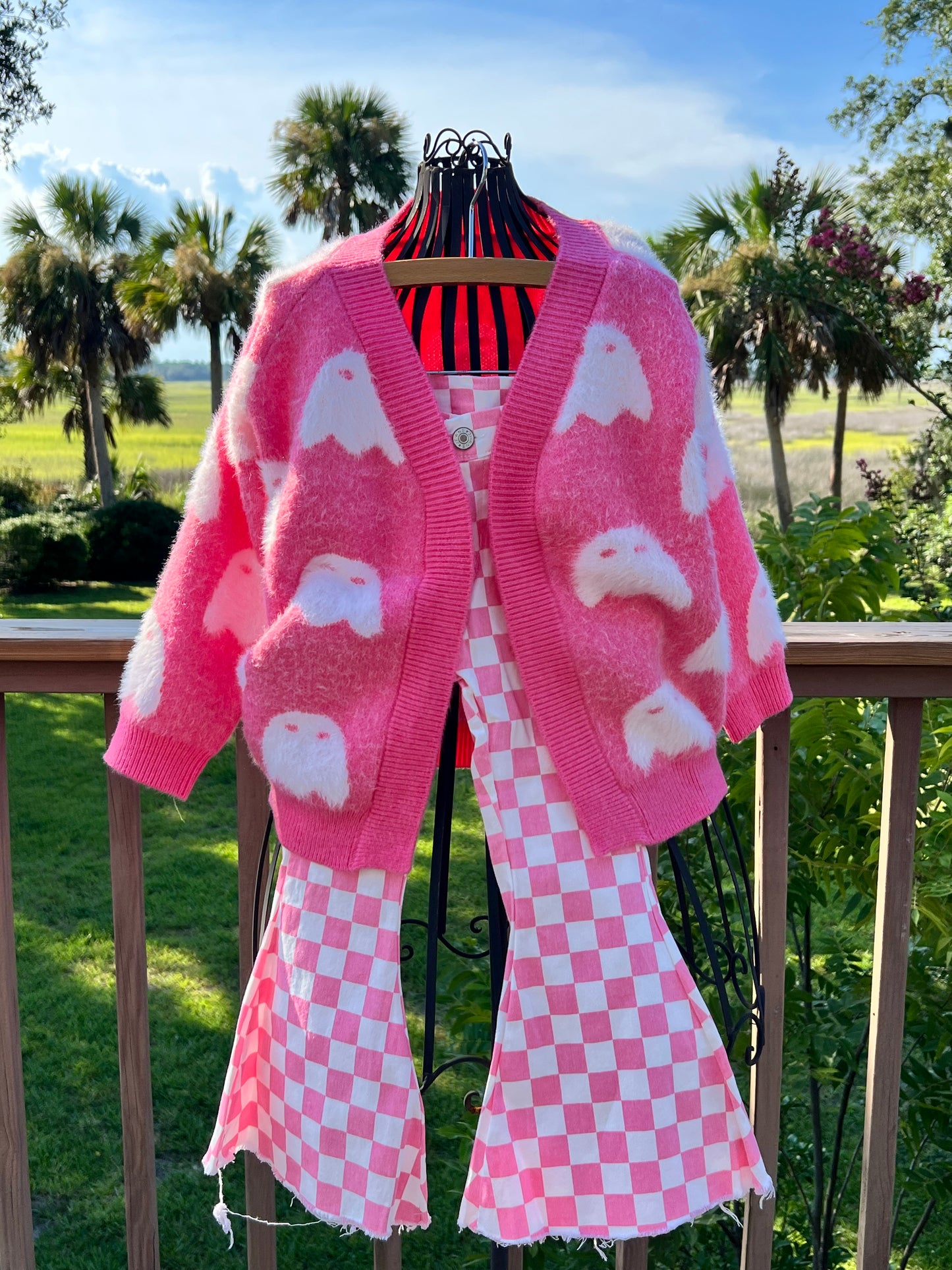 Pink Checker Jeans