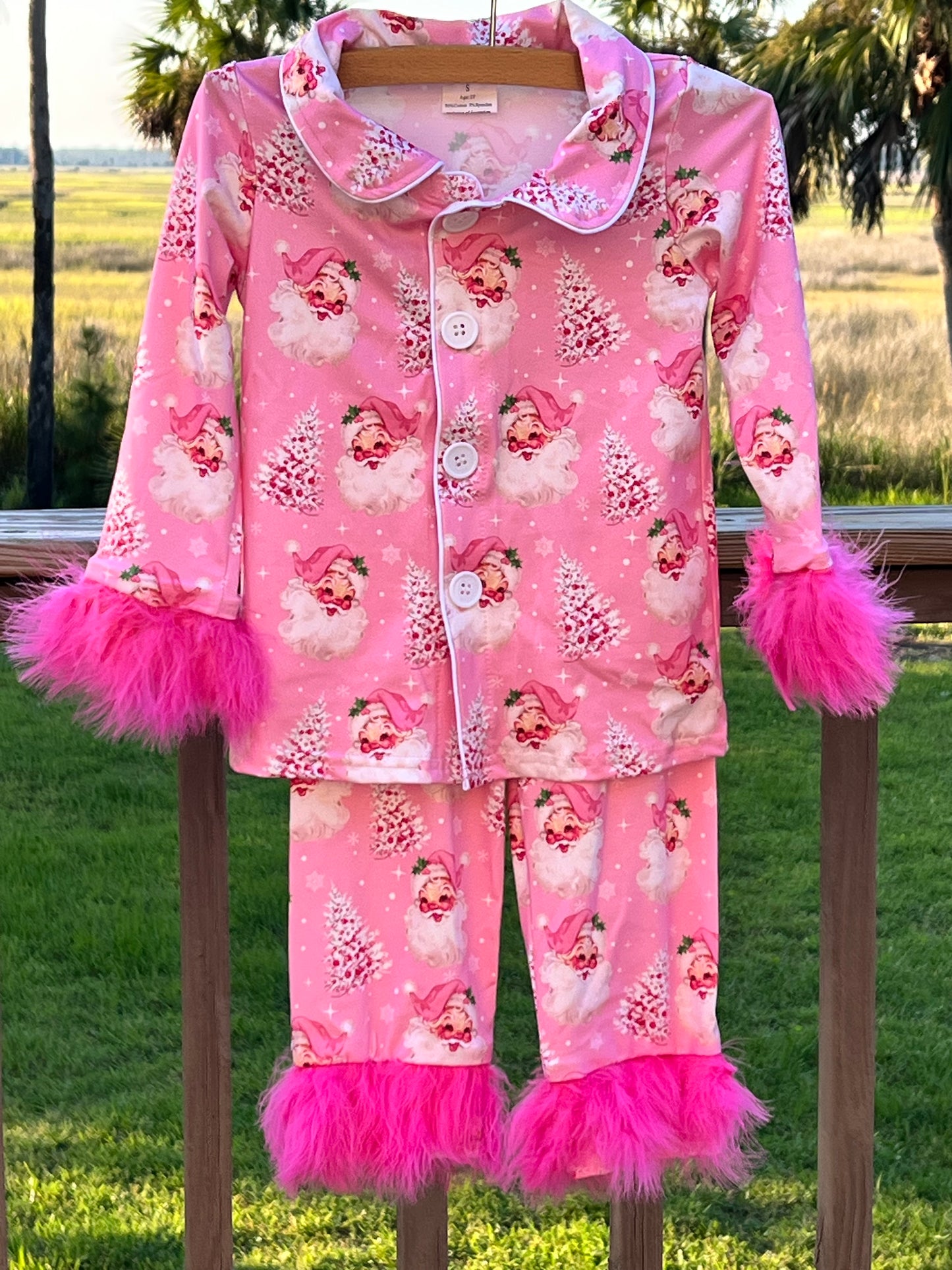 Santa Fur Trimmed Easy Wear