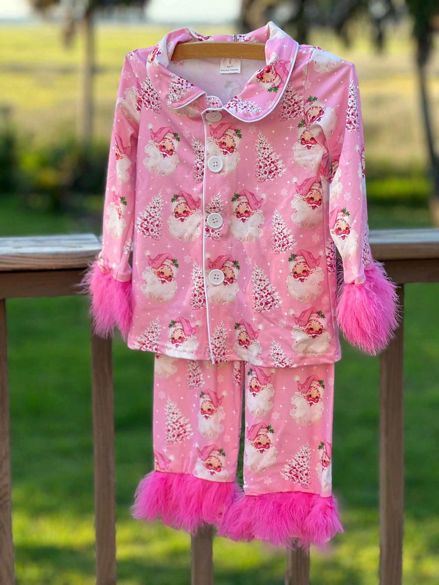 Santa Fur Trimmed Easy Wear