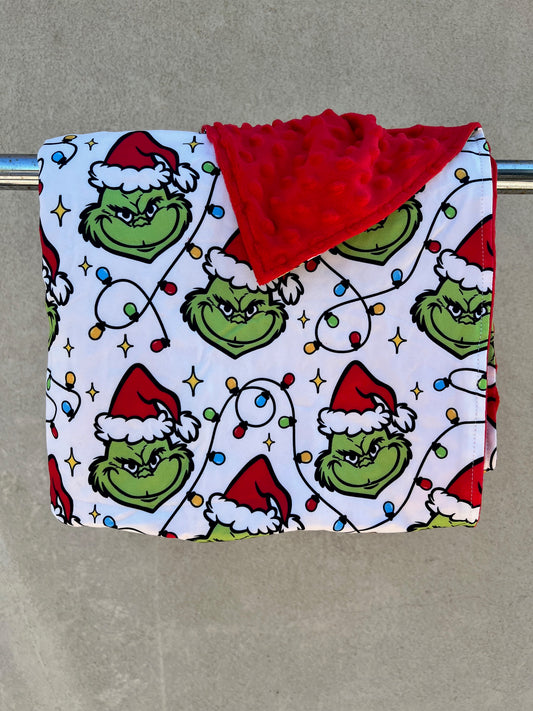 Mean Green Minky Blanket
