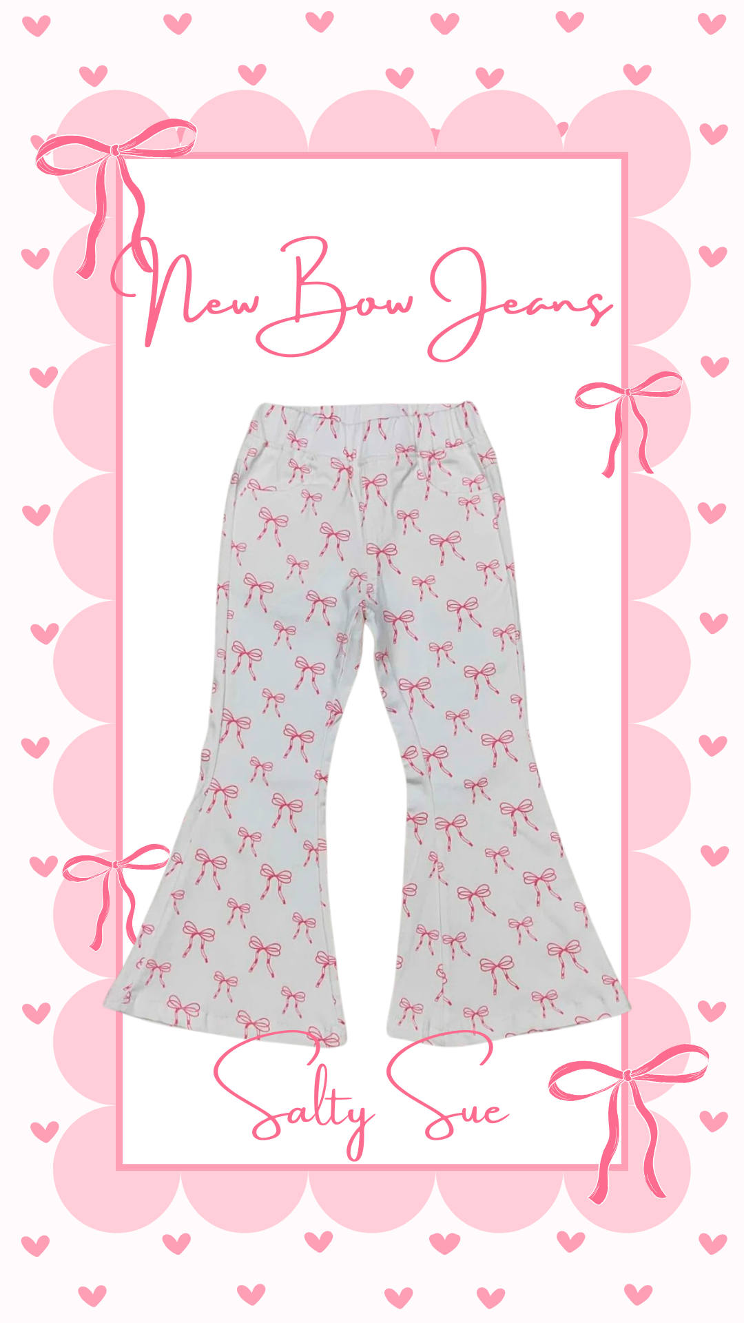 Bow Flare Jeans
