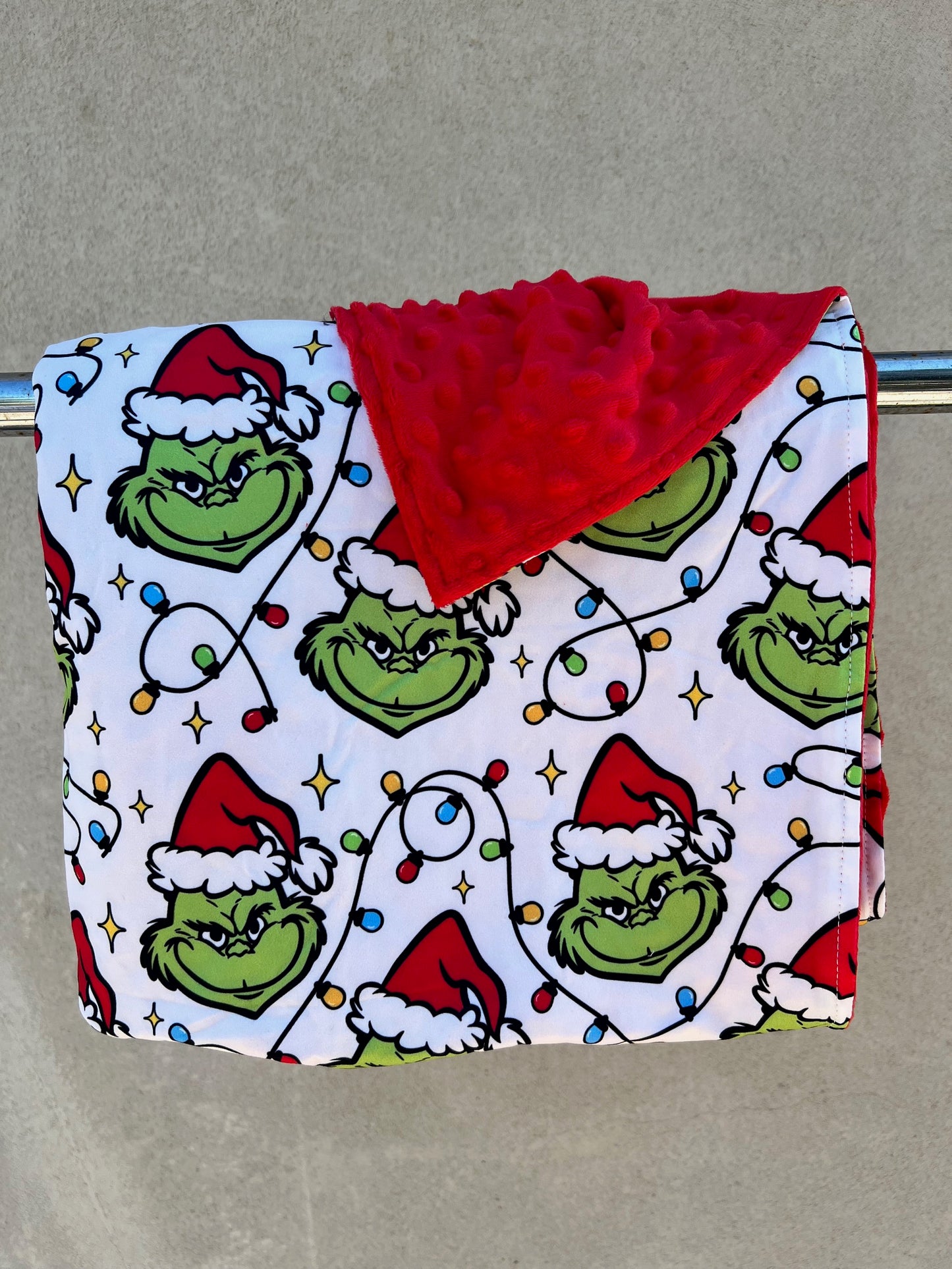 Mean Green Minky Blanket