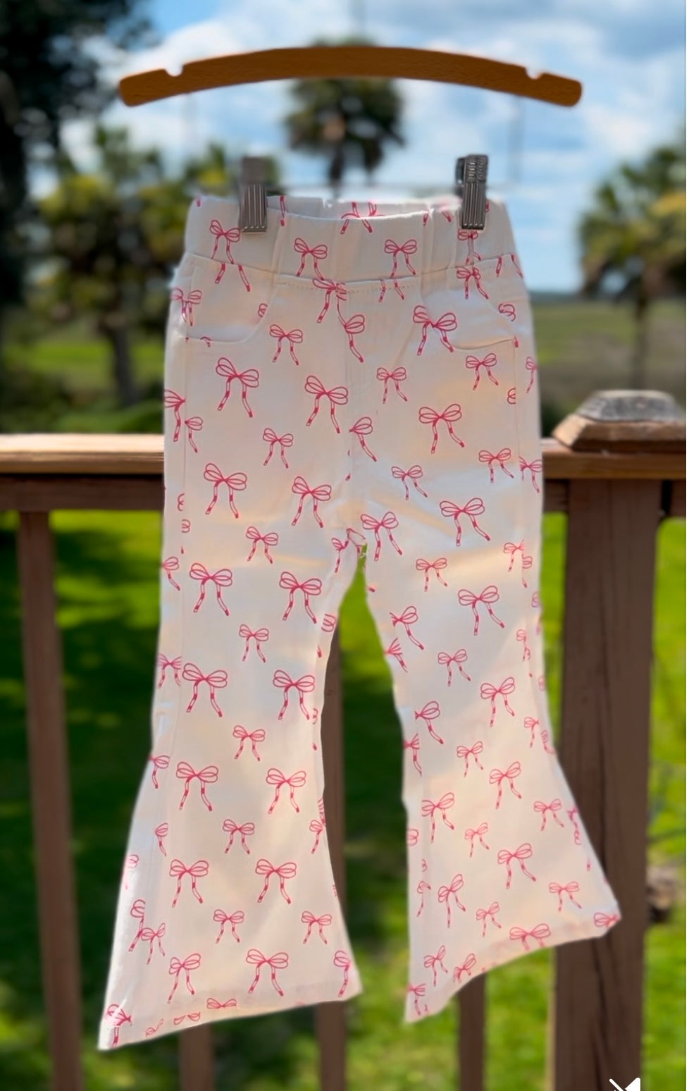 Bow Flare Jeans