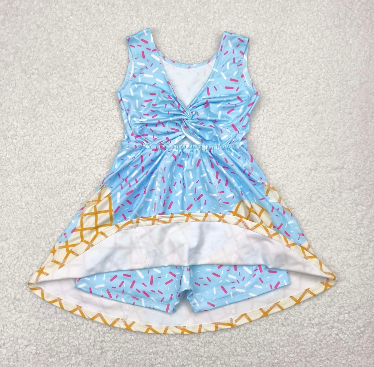 Drip Cone Ice Cream Dress (1-15 days to ship item)