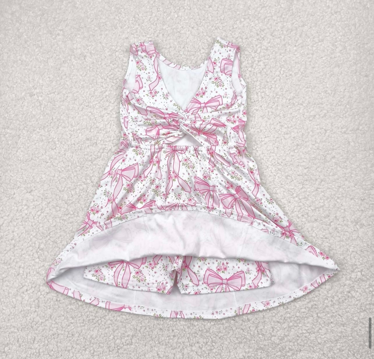 Pink Bow Dress (1-15 days to ship item)