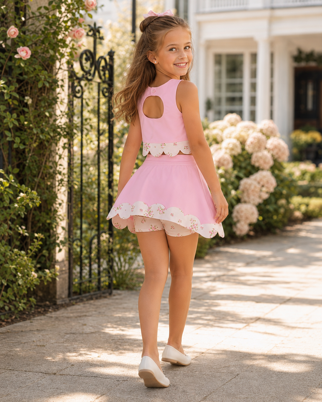 Tara Floral Skort Set