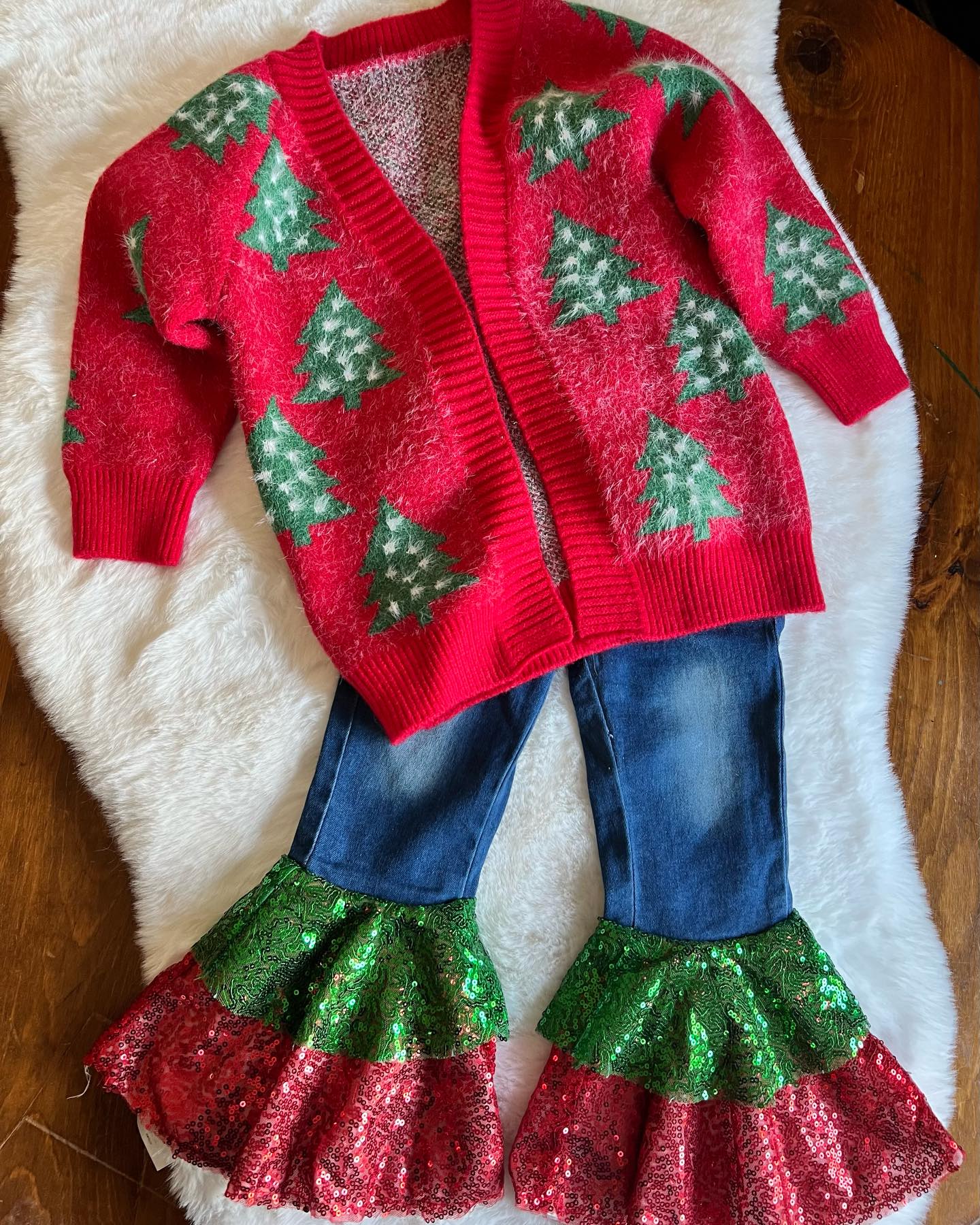 Red Christmas Tree Sweater