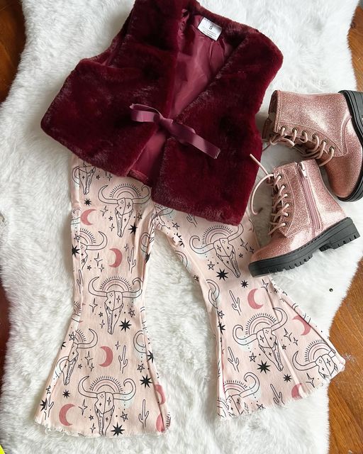 Burgundy Fur Vest