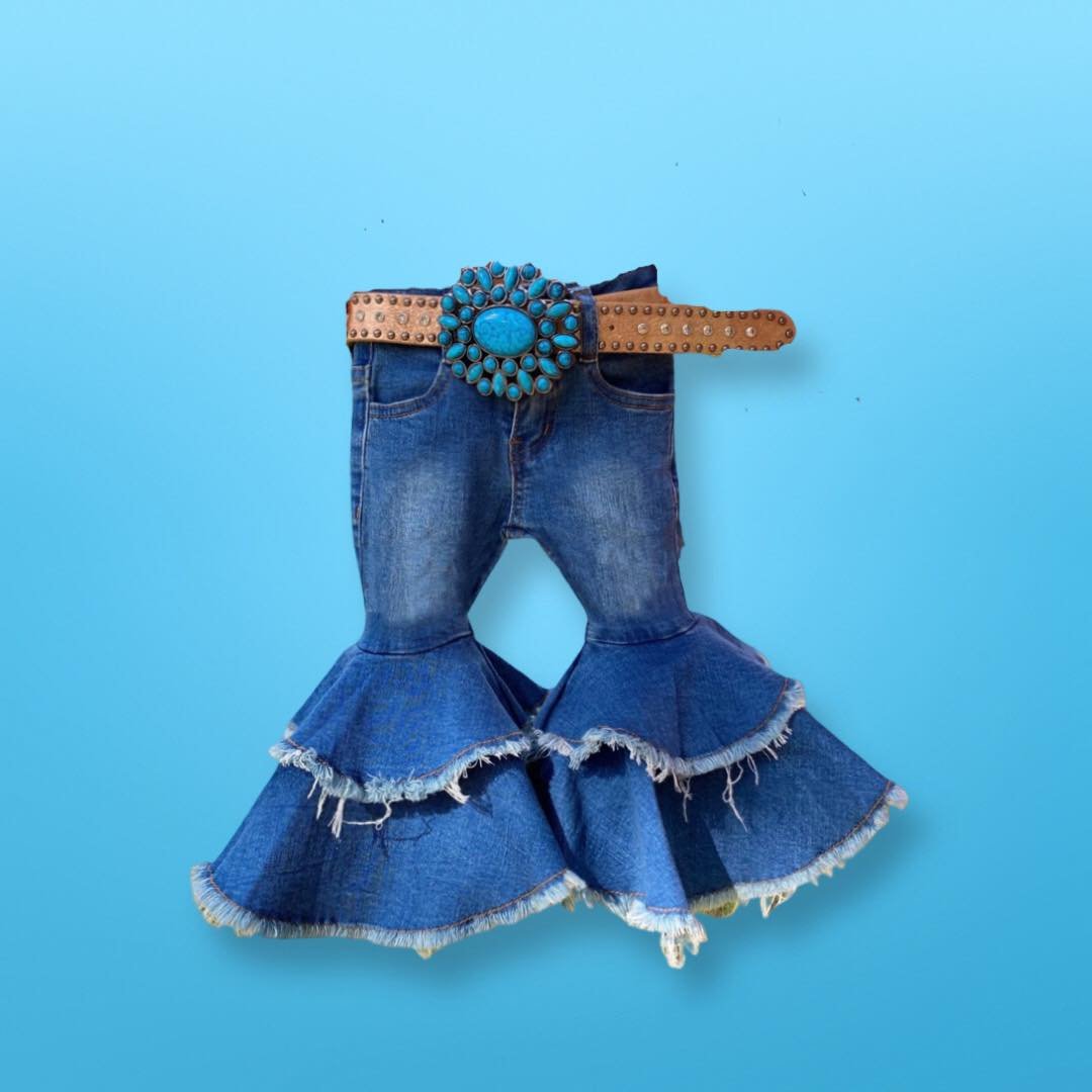 Double Ruffle Jeans Double Ruffle jeans – Salty Sue