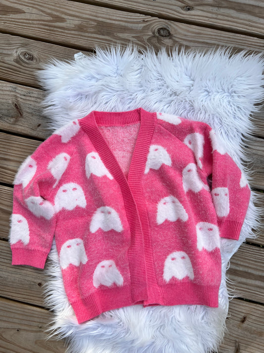 Pink Ghost Sweater