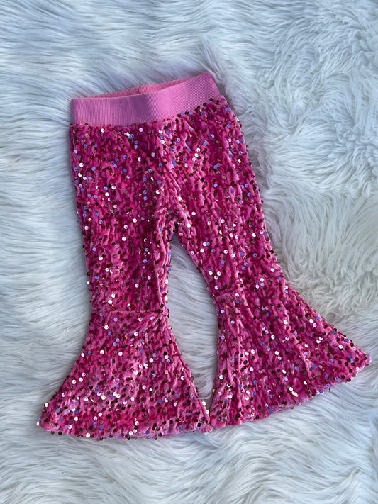 Pink Sequin Pants