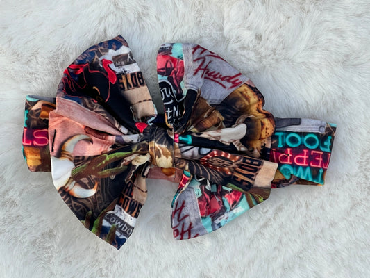 CowGirl Bow Headwrap