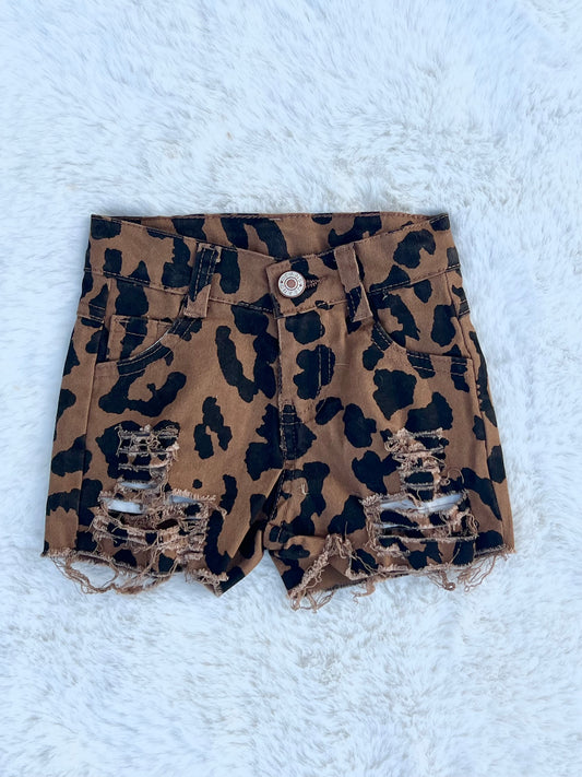 Leopard Distressed Jeans