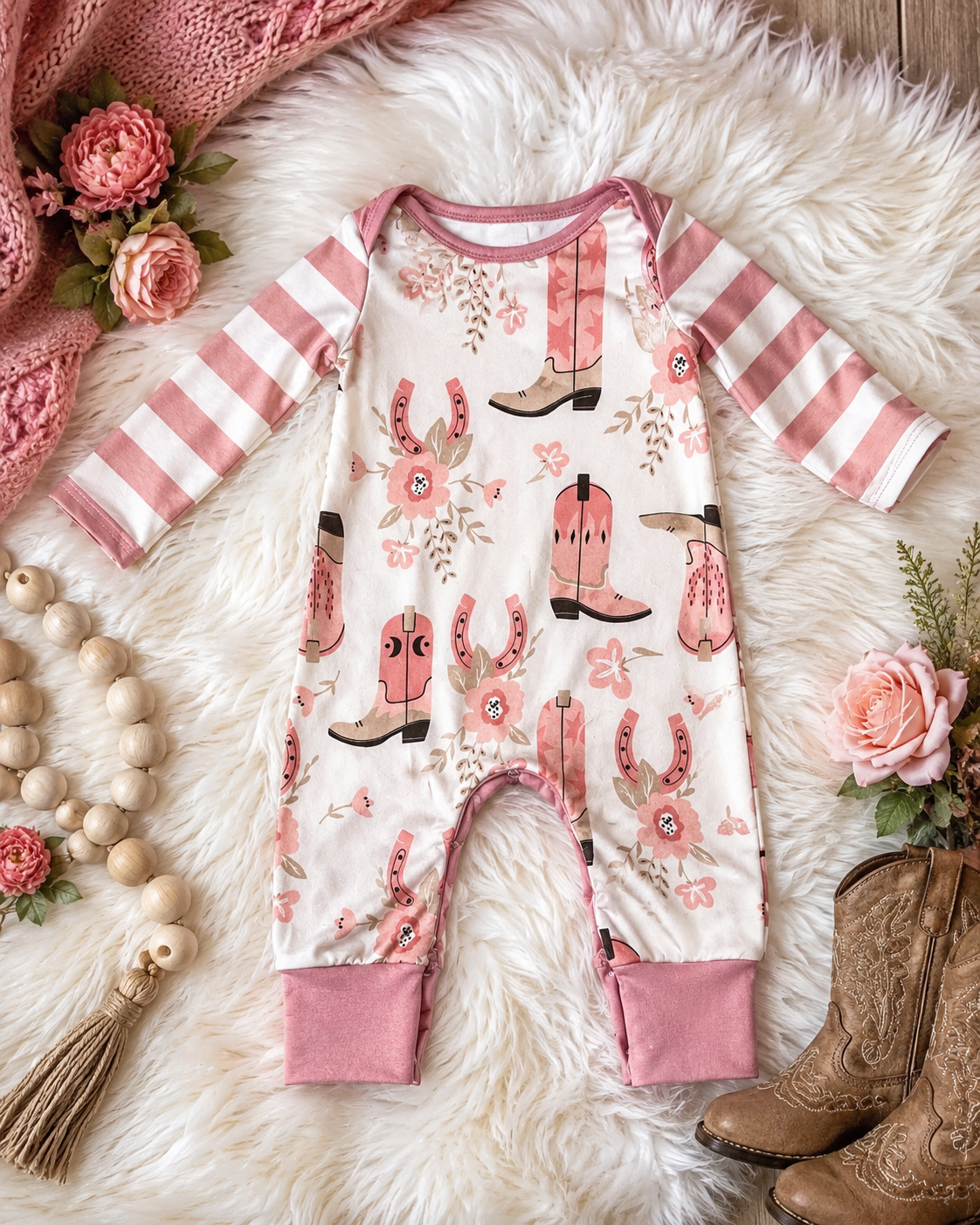 Western Boots Romper