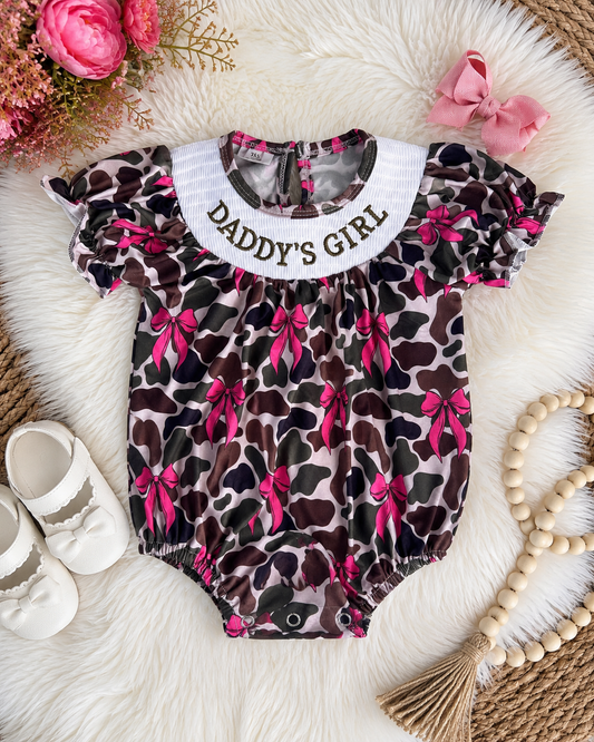 Camo meets Bows Romper