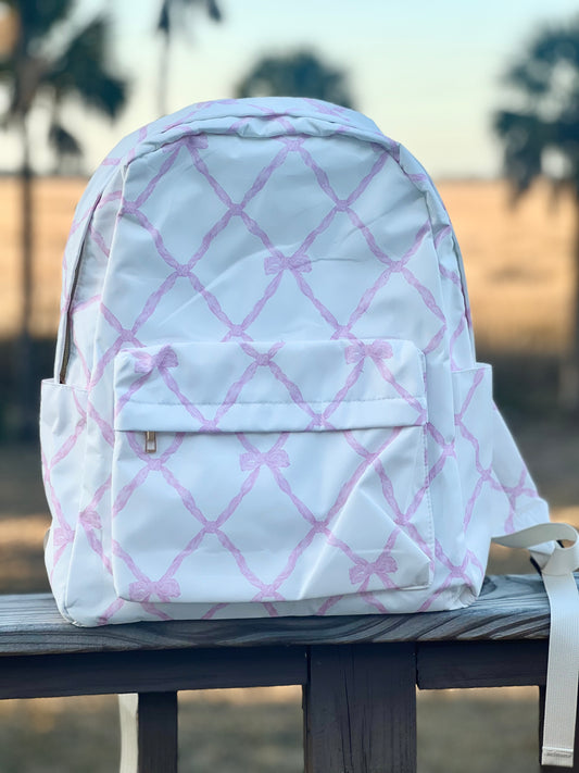 Pink Bow Backpack