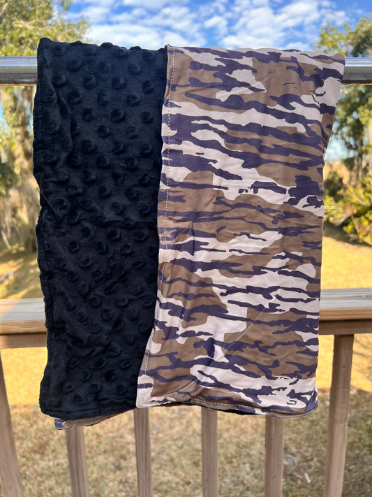 Buck Brush Minky Blanket