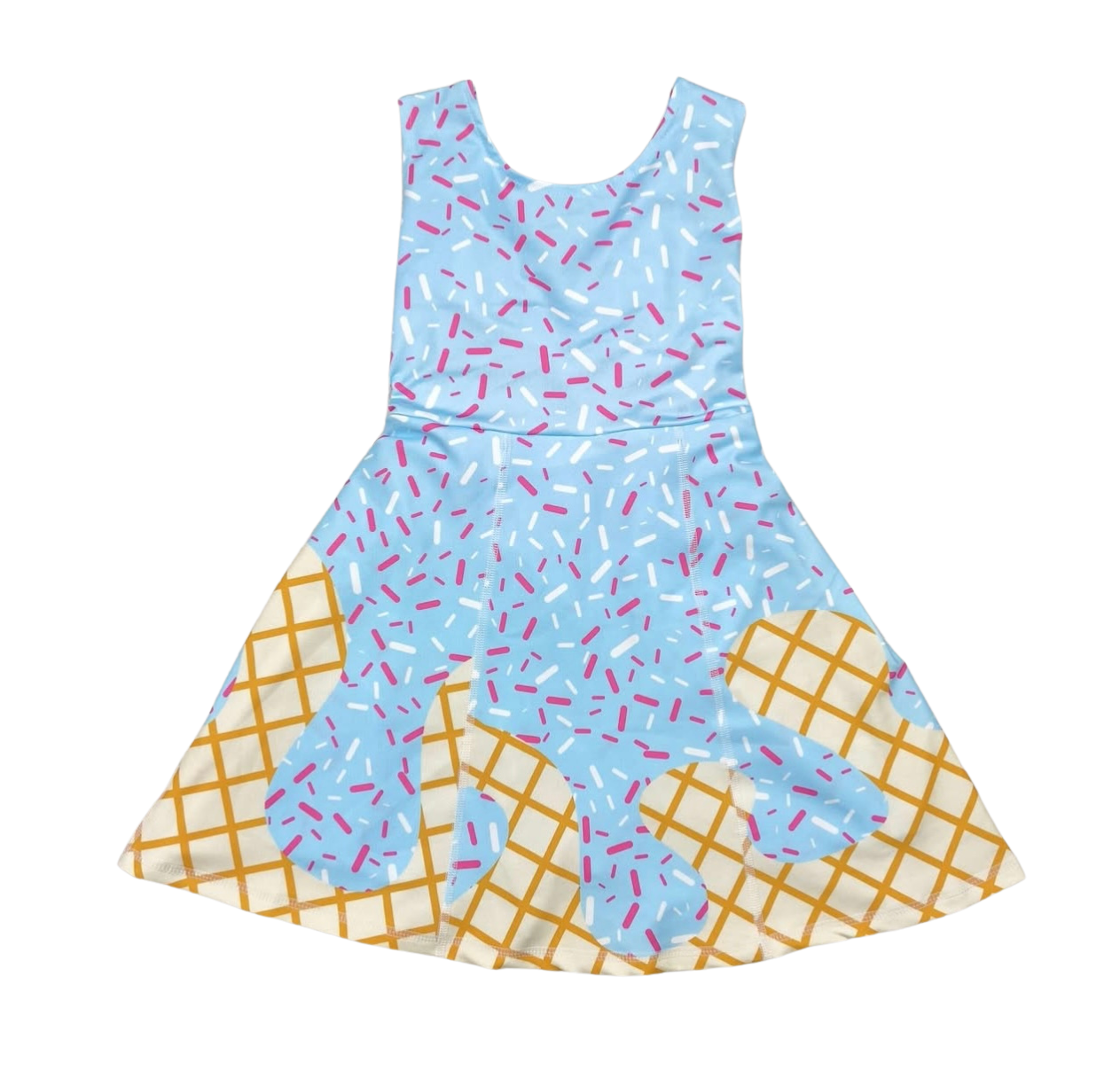 Drip Cone Ice Cream Dress (1-15 days to ship item)