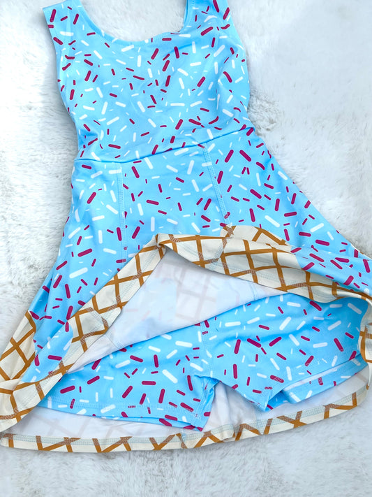Drip Cone Ice Cream Dress (1-15 days to ship item)