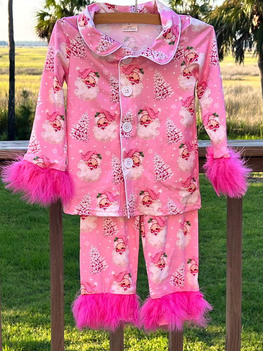 Santa Fur Trimmed Easy Wear