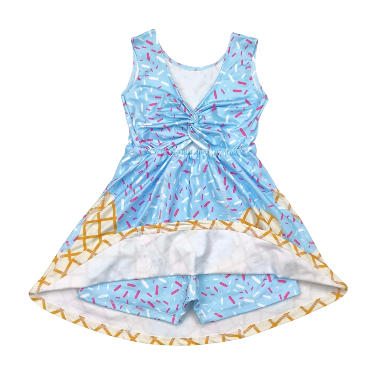 Drip Cone Ice Cream Dress (1-15 days to ship item)