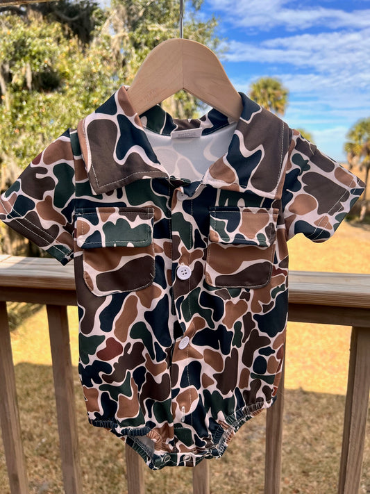 Boys Camo Bubble Timber Pine