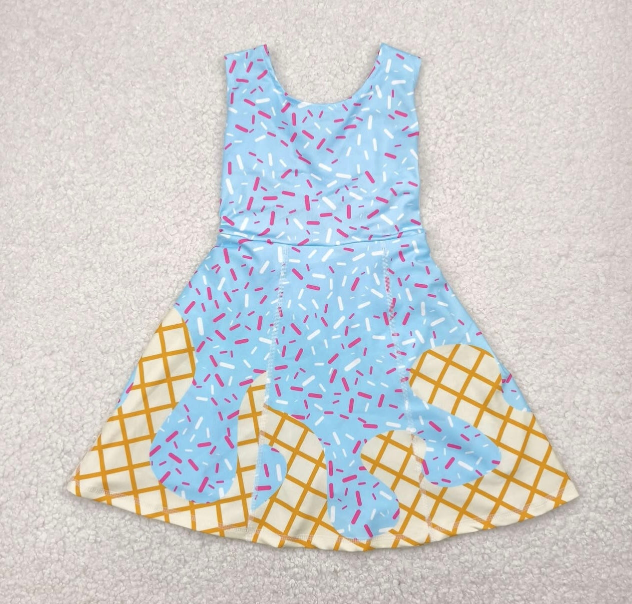 Drip Cone Ice Cream Dress (1-15 days to ship item)
