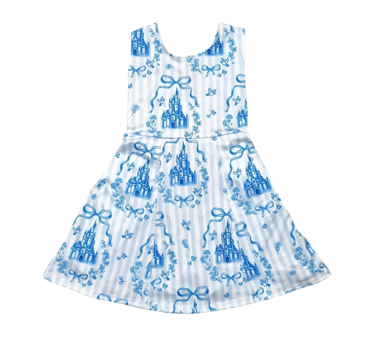 Blue Castle Dress (14-21 days to ship item)